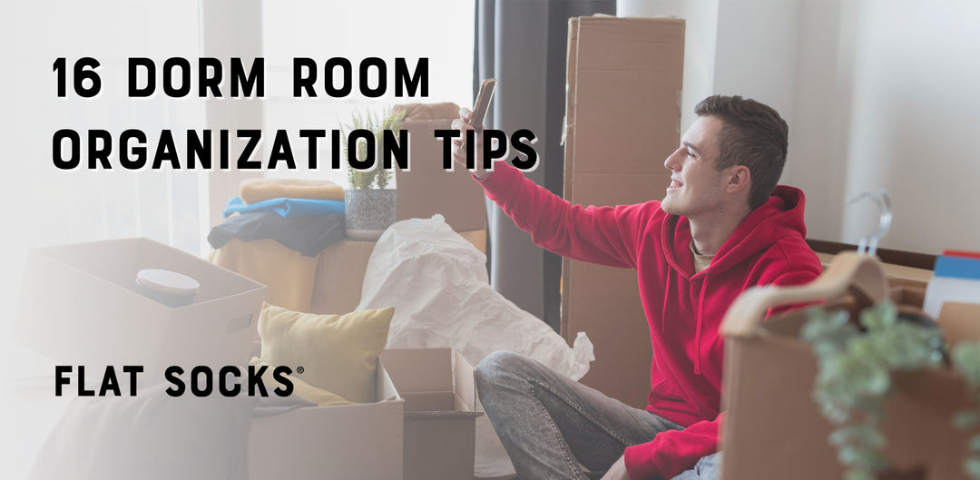 16 Dorm Room Organization Tips by FLAT SOCKS