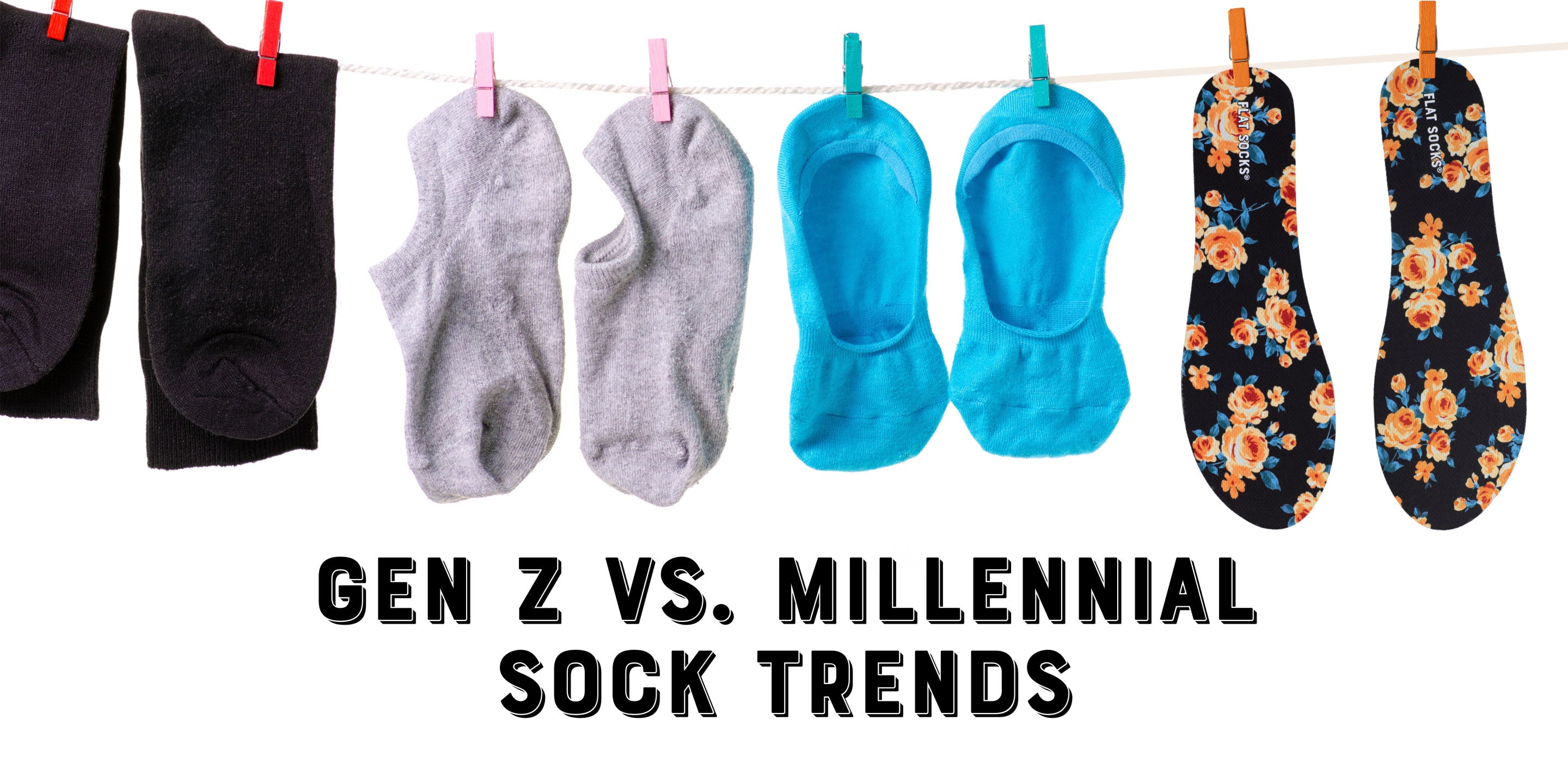 Millennials vs Gen Z: What Socks Are In Style? by FLAT SOCKS